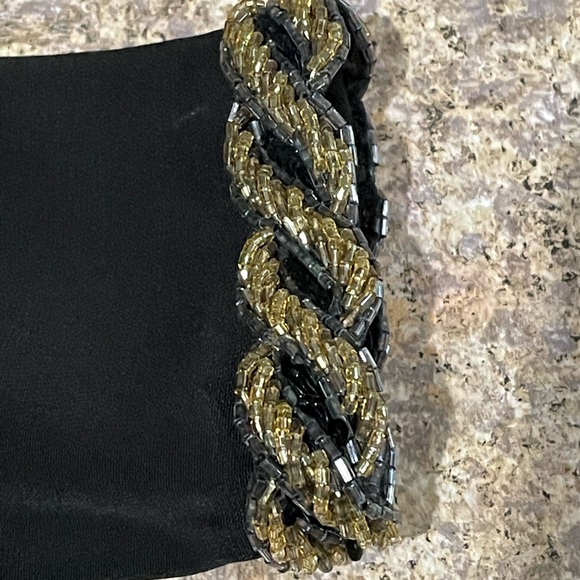 Vintage Albert Nipon 80s Glam Peekaboo Back Dress - Picture 9 of 12